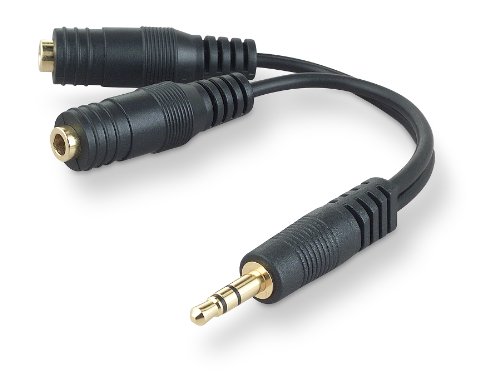 Belkin F8Z359tt06INCHP Y Adapter; Mini Stereo Plug, Headphone Splitter