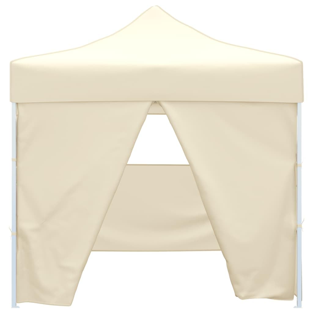 Carpa plegable con 4 paredes 3 x 3 m color crema