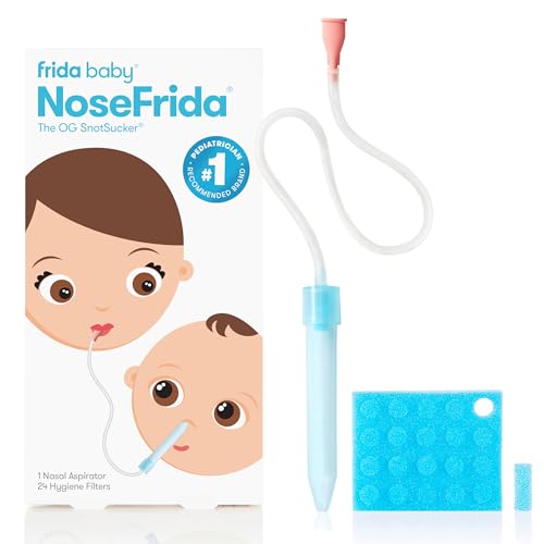 Image of Frida Baby Nasal Aspirator NoseFrida the Snotsucker with 24 Extra Hygiene Filters