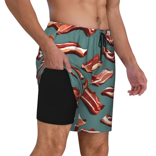 Short de bain à séchage rapide EdWal avec doublure double couche confortable