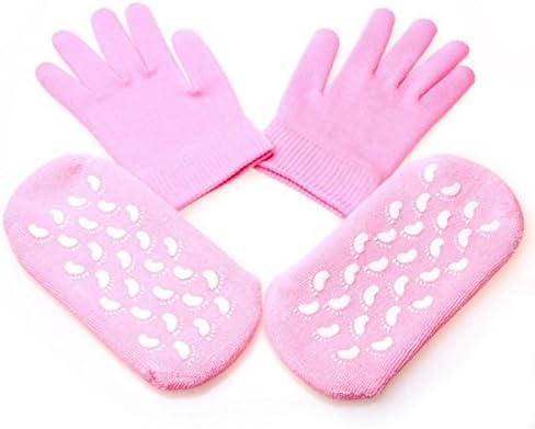 LOTGO Unisex Beauty Spa Soften Moisturizing Treatment Skincare Gel Socks Gloves Set
