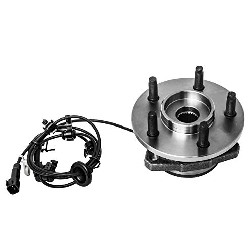 Front Right Wheel Hub And Bearing Assembly Passenger Side Compatible With 2002-2007 Jeep Liberty (4-Wheel Abs Only) Auqdd 513177 [5 Lug Hub, W/Abs] #TOP6
