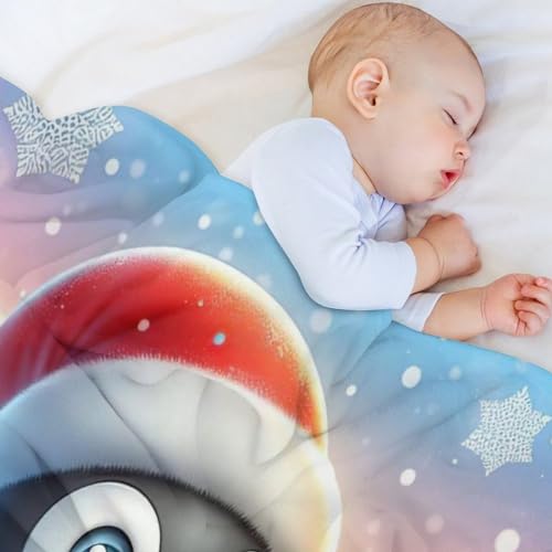 Manta de pingüino de sofá manta de gran tamaño cálida y manta mullida textil 4