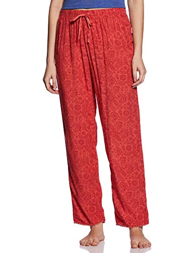 Image of Van Heusen Women's Printed Lounge Pants | Drawstrings & Side Pockets | Ultra Soft Fabric | Relaxed Fit | At home pyjamas | Everyday Comfort | Printed | Style 55306 | Available in Pack of 1 & 2
