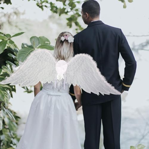 simhoa Fantasia de asa de anjo, adereço fotográfico para festivais, feriados, papéis de festa temáti