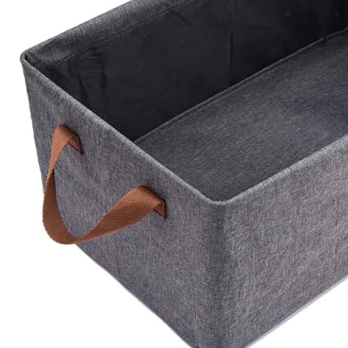 Image of ALLWIN HOUSEWARE W Foldable Cloth Storage Cubes Organizer With Handles Steel Frame Collapsible Clothes Organizer Storage Box For Wardrobe,Books,Saree,Shirts,& Blankets Storage Box (Grey,Pack Of 4)