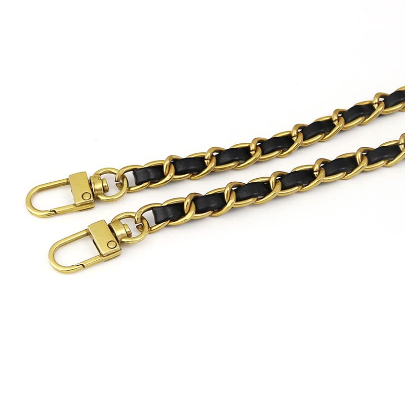 Cadenas Para Bolsos 5/10 Uds correa de hombro de cadena de Metal correa de bolso de hombro de cuero de PU desmontable cinturones de 120cm de largo for bolso Correa accesorios for bolso Cadena Bolso(Nu