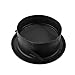 Mewutal 6 Inch Soffit Exhaust Vent Plastic Round Vent Cover with Built-in Screen Mesh Black Air Vent Ceiling Diffuser 150mm Louver Dryer Vent Cover for Indoor Bathroom Kitchen Toilet