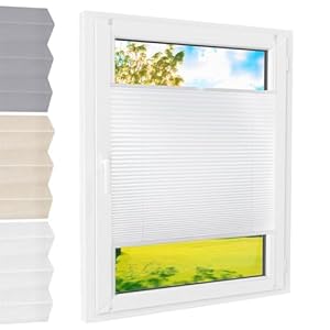 Foxx Plissee 70x140 cm Faltrollo Weiß