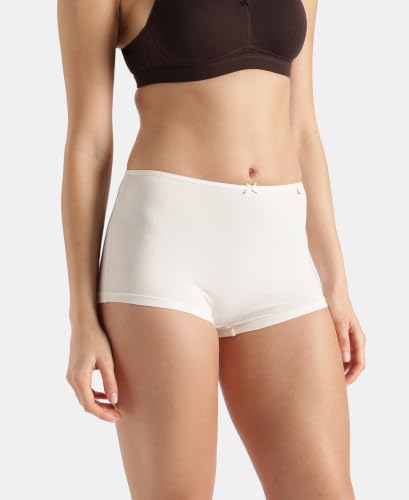 Image of Jockey SS04 Women High Coverage Super Combed Cotton Elastane Stretch Boy Leg (Pack of 2)