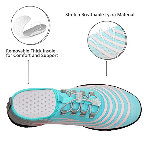 Water Shoes Mens Womens Beach Swim Shoes Quick-Dry Aqua Socks Pool Shoes for Surf Yoga Water Aerobics2