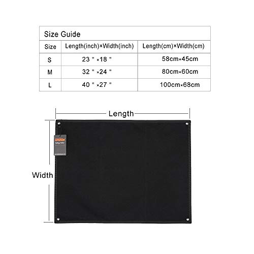 EXCELLENT ELITE SPANKER Tactical Patchs Display Board Foldable Military Patch Holder Panel (Black, M)