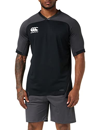 Canterbury Camiseta de Rugby Vapodri Evader Hooped para Hombre, tecnología Vapodri, Ajuste atlético Profesional, Camiseta de Rugby técnica Duradera