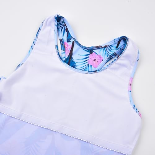Image of Uhnice Girls Swimsuit Two Piece Tankini Swimwear with Boyshort