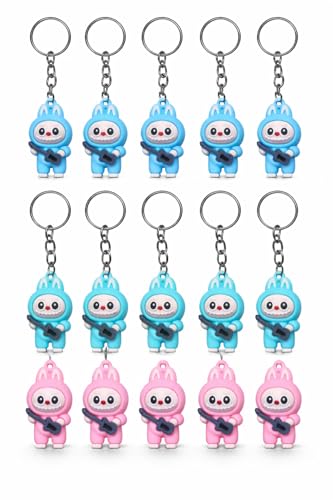 Image of Cartoon Character Keyrings Keychains for Kids Birthday Return Gifts for Boys /Girls (Set of 12)