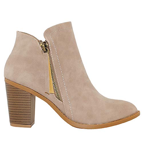 Image of TRENDSUP Women's Fashion Side Zipper Booties