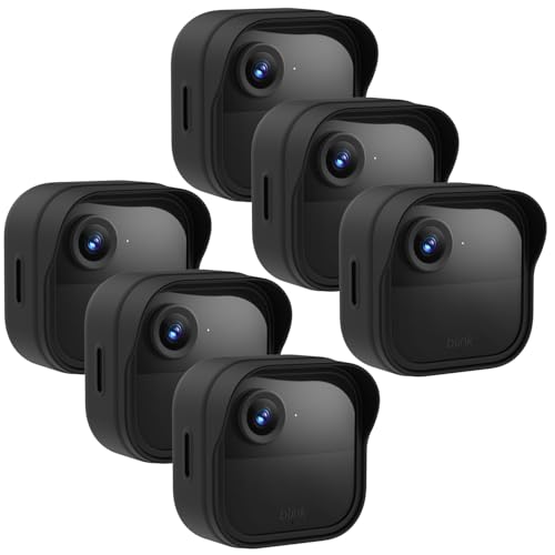Silicone Case Cover for Blink Outdoor 4 (4th Gen)/Blink Outdoor 2K+ Weatherproof Silicone Cover Skin Provides Full Camera Protection for All-New Blink Outdoor 4 Home Security Camera/2K+ (6Pack)