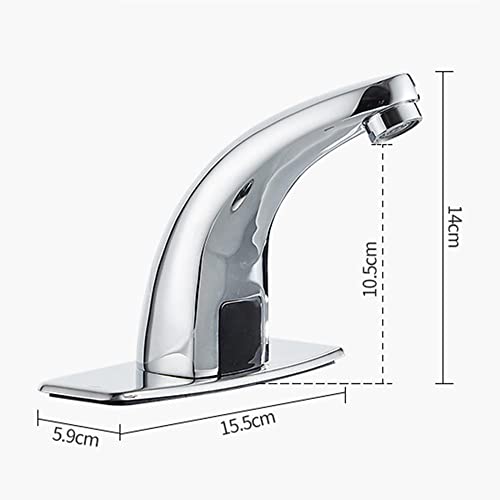 Grifos lavabo automáticos anticanclín con sensor monomando cromado para evitar manchas 4