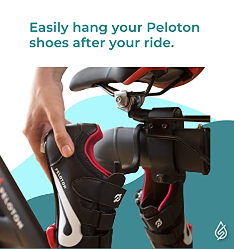 SELINA® Shoe Hanger for Peloton - Shoe Holder Accessory for Peloton - Must Have Accessory for The Peloton Bike and Peloton Bike Plus - Shoe Hook Compatible with Your Peloton Bike (Single - Black)