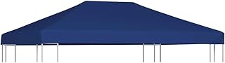vidaXL Copertura Superiore per Gazebo 310 g/m² 4x3m Blu Telo Ricambio Parasole