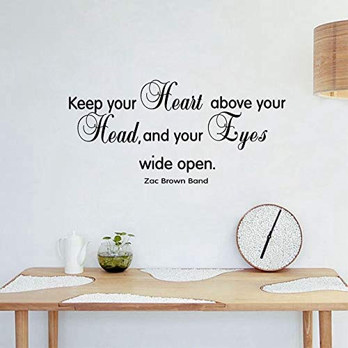 Gadgets Wrap Keep Your Heart Above Your Head Zac Brown Band Lyrics Vinyl Wall Decal Sticker