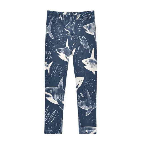 Toddler Girls Leggings Printed Yoga Pants Leggings Sharks Club for Kids
