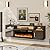 TAVATA 70" Floating TV Stand with 36" Electric Fireplace - Wall Mounted Entertainment Center with LED Lights & Storage Cabinet, Modern Media Console for Living Room, Supports TVs up to 80" (Black)