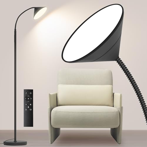 mukuxin 76' LED Floor Lamp, 18W/1800LM Super Bright Reading...