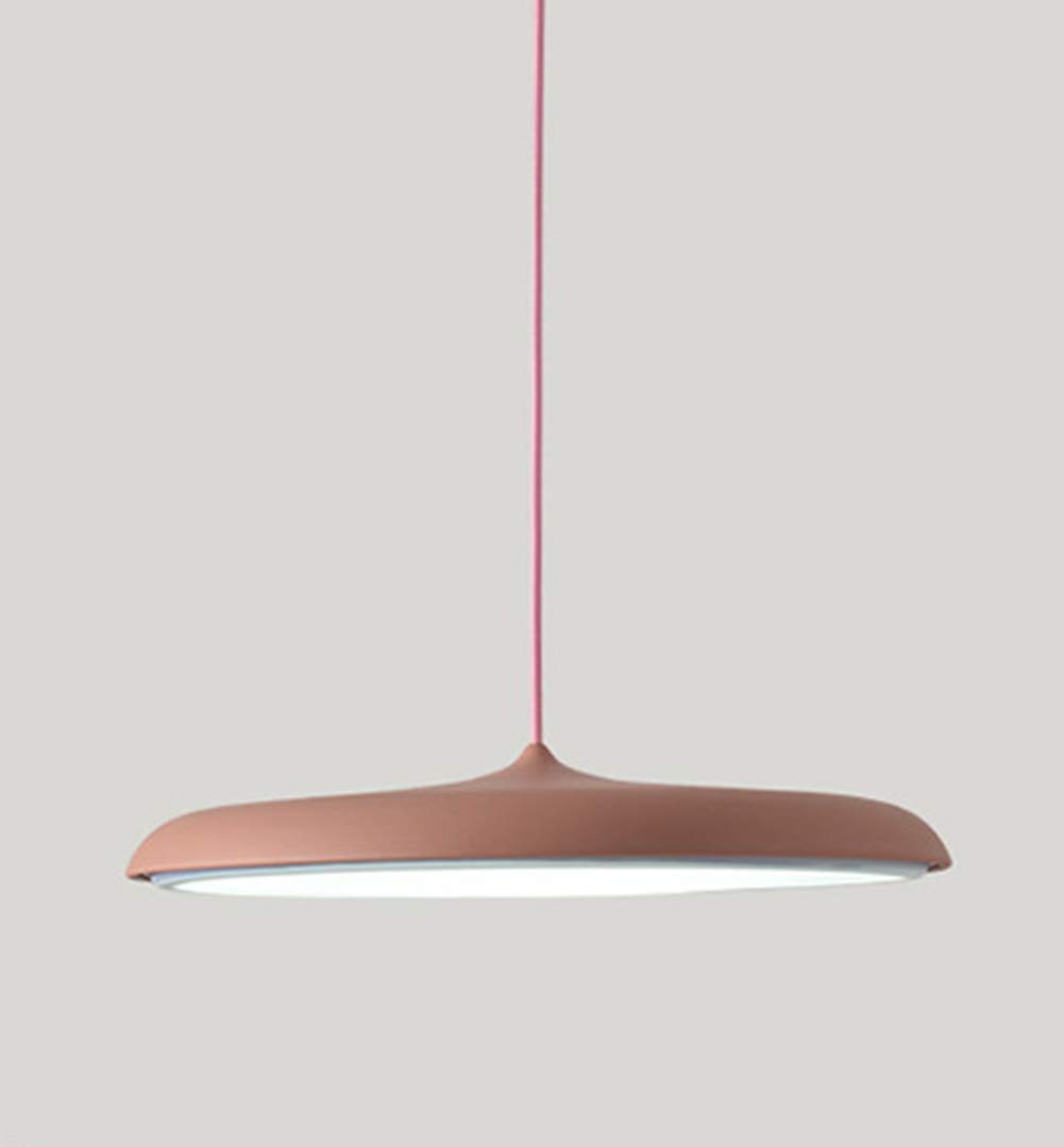 LYMSXAZOU Chandelier Pendant Light Modern Hanging Lighting Ceiling Lamp E27 Lampshade Elegant Restaurant Pink Warm White Decor