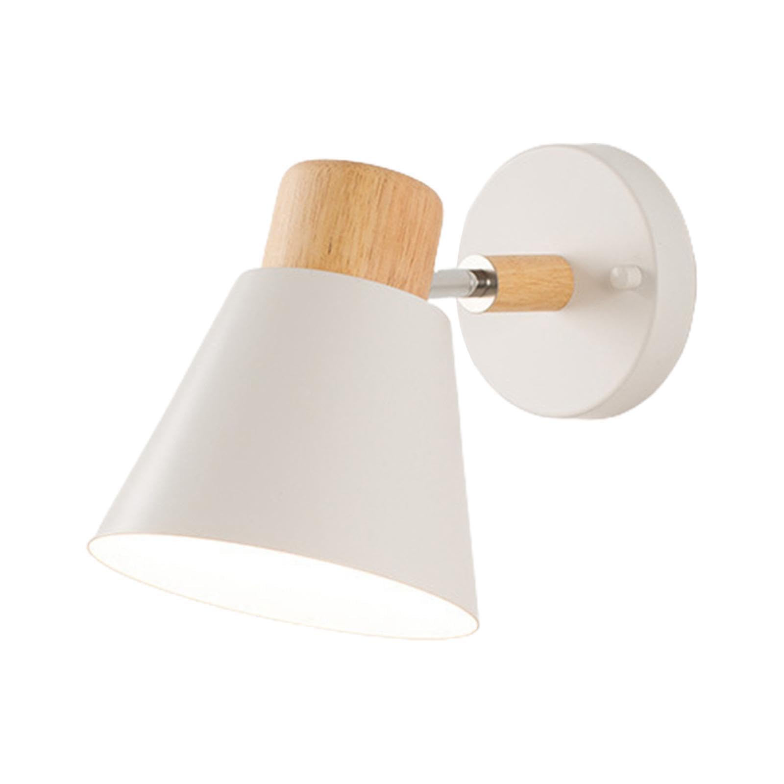 QUXVUIS Contemporary Wall Sconce Lighting E27 Light Fixture for Stylish Stairs and Corridor Living Led, White