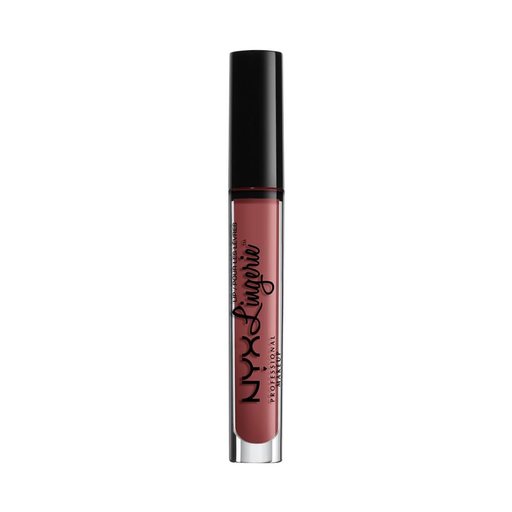 NYX Professional Makeup Lip Lingerie Liquid Lipstick, Creamy and Matte Finish, Long Lasting, Vegan Formula, Shade: 12 Lipli