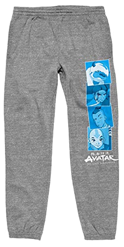 Men's Avatar The Last Airbender Anime Characters Grey Sweatpants