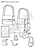 Simplicity 2924 Baby Accessories Sewing Pattern for Parents by Wrights, One Size Each
