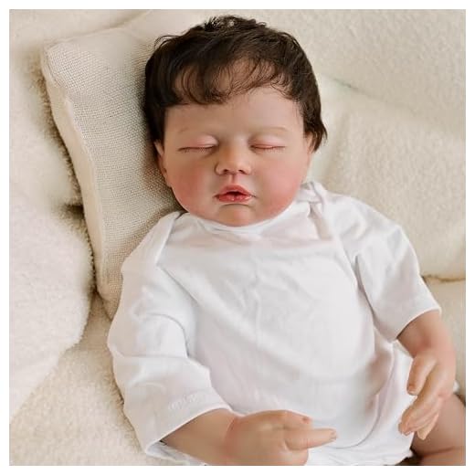 Hengluck 19-Inch Realistic Reborn Baby Dolls Boy Baby Dolls Lifelike Sleeping Reborn Doll Boy Soft Body Eyes Closed Newborn Real Life Baby