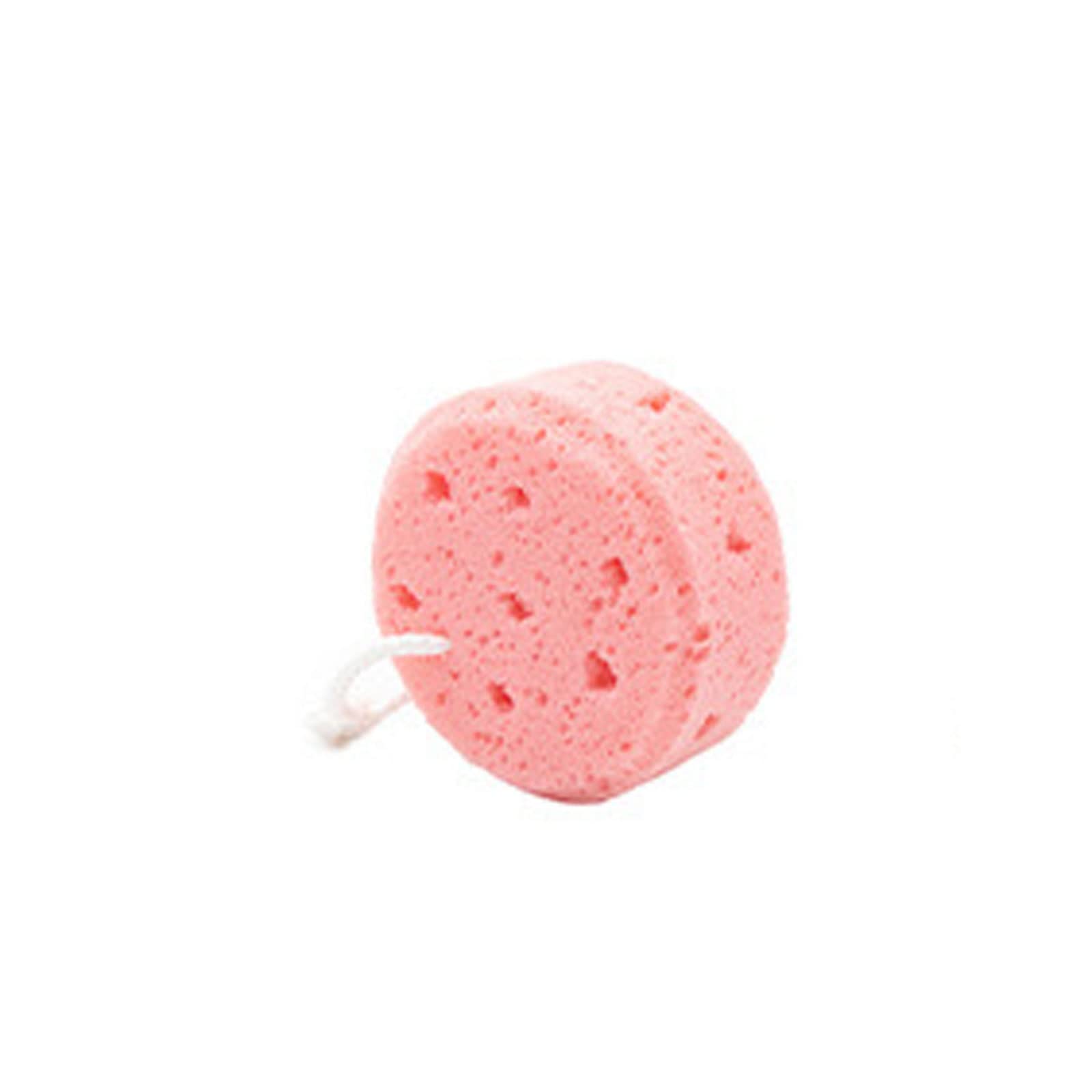 Esponja de baño Redonda Colgante for Cepillado en seco, Esponja Exfoliante for baño, Esponja de Panal, Espuma, Productos de baño for Limpieza Corporal