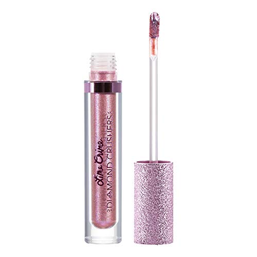 Lime Crime Diamond Crushers Iridescent Liquid Lip Topper, Fluke - Cool Mauve - Strawberry Scent - Enhances Mattes - For Face And Body - Wear Alone Or Over Lipstick - Vegan