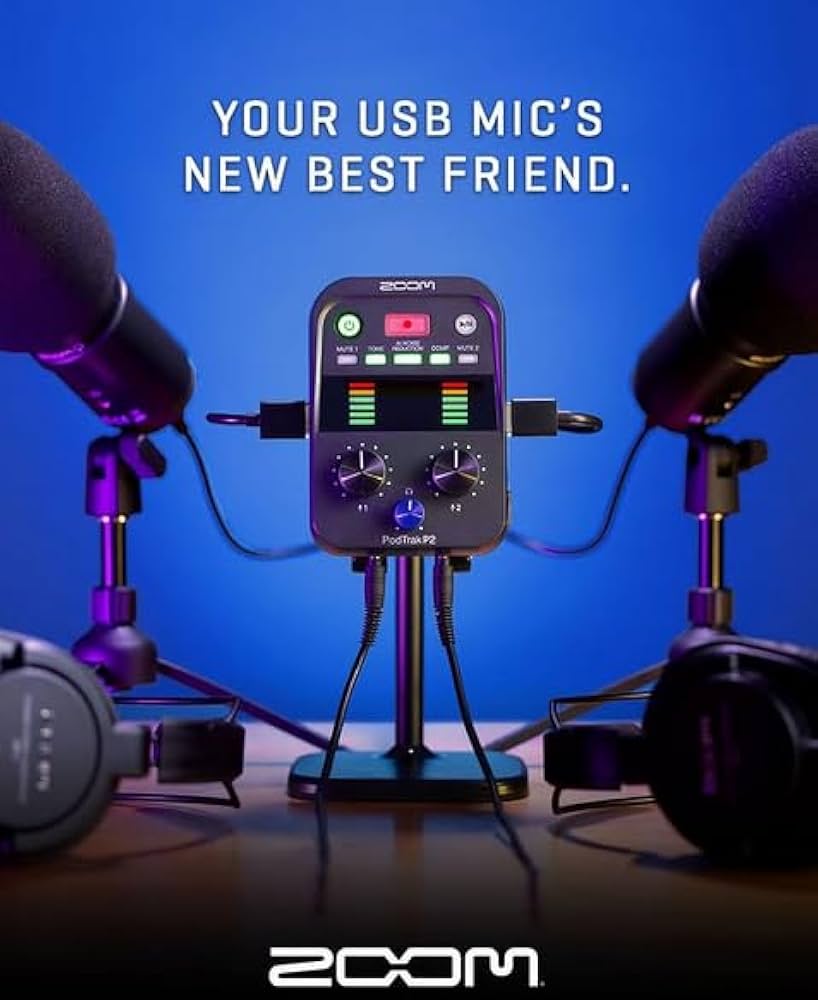 Zoom PodTrak P2 USBインターフェース Zoom PodTrak P2 USBインターフェース Zoom PodTrak P2 USB Mic