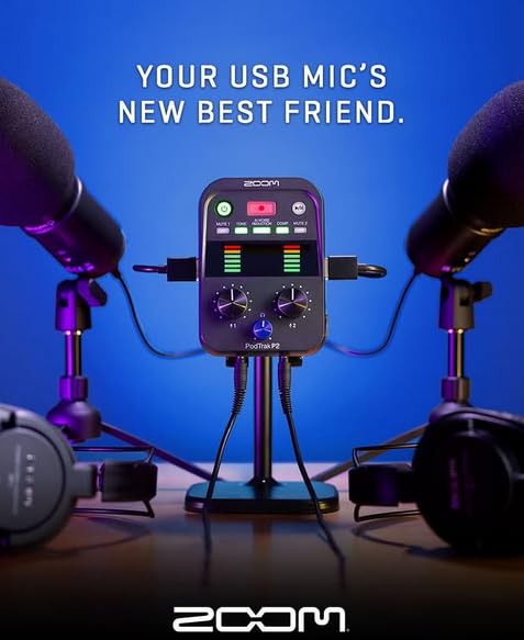 Amazon | Zoom PodTrak P2 USBマイクレコーダー Zum-2 USB