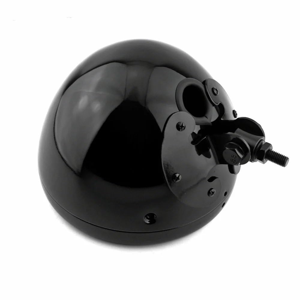 Phares de moto à LED Phare de moto Convient pour Harley personnalisé Chopper Bobber Convient pour Honda7 ''pouces phare LED lampe frontale seau boîtier phare coquille(Chrome)
