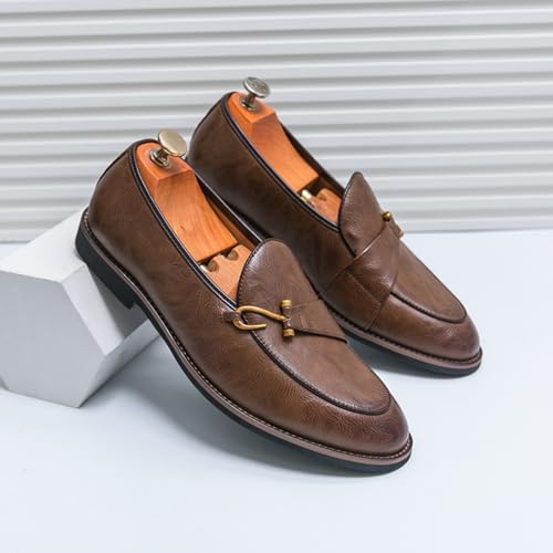Men's Leather Loafers, Stylish Formal - Casual Shoes - Ideal for Office Days, Business Meetings & Daily Commute3