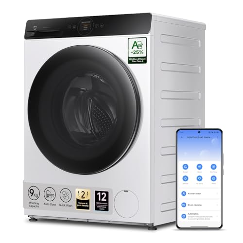 Xiaomi Mijia Lave-Linge séchant Hublot Pro 9kg, Lave-Linge Séchant Frontal 9kg/6kg, 1400 Tr/Min, Soin Vapeur, Double Dosage Automatique, Lavage Ultra-Rapide,...