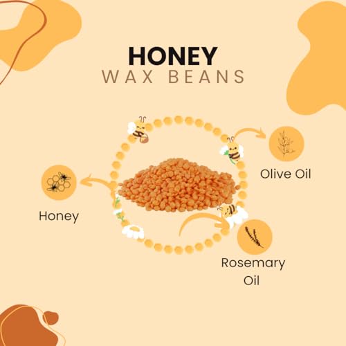 Image of Eleve Brazilian Beads, Stripless & Painless Hair Removal | India's 1st Peel Off Honey Wax For Men & Women| Quick & Easy Tan Removal Waxing For Face, Armpit & Bikini Areas (500 Gm)