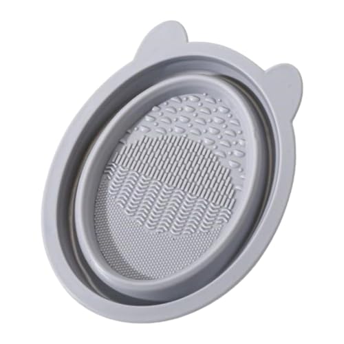 Limpiador de brochas de silicona | Alfombrilla plegable de silicona para cosméticos, herramienta de limpieza portátil para viajes, hogar, hotel, salón de belleza