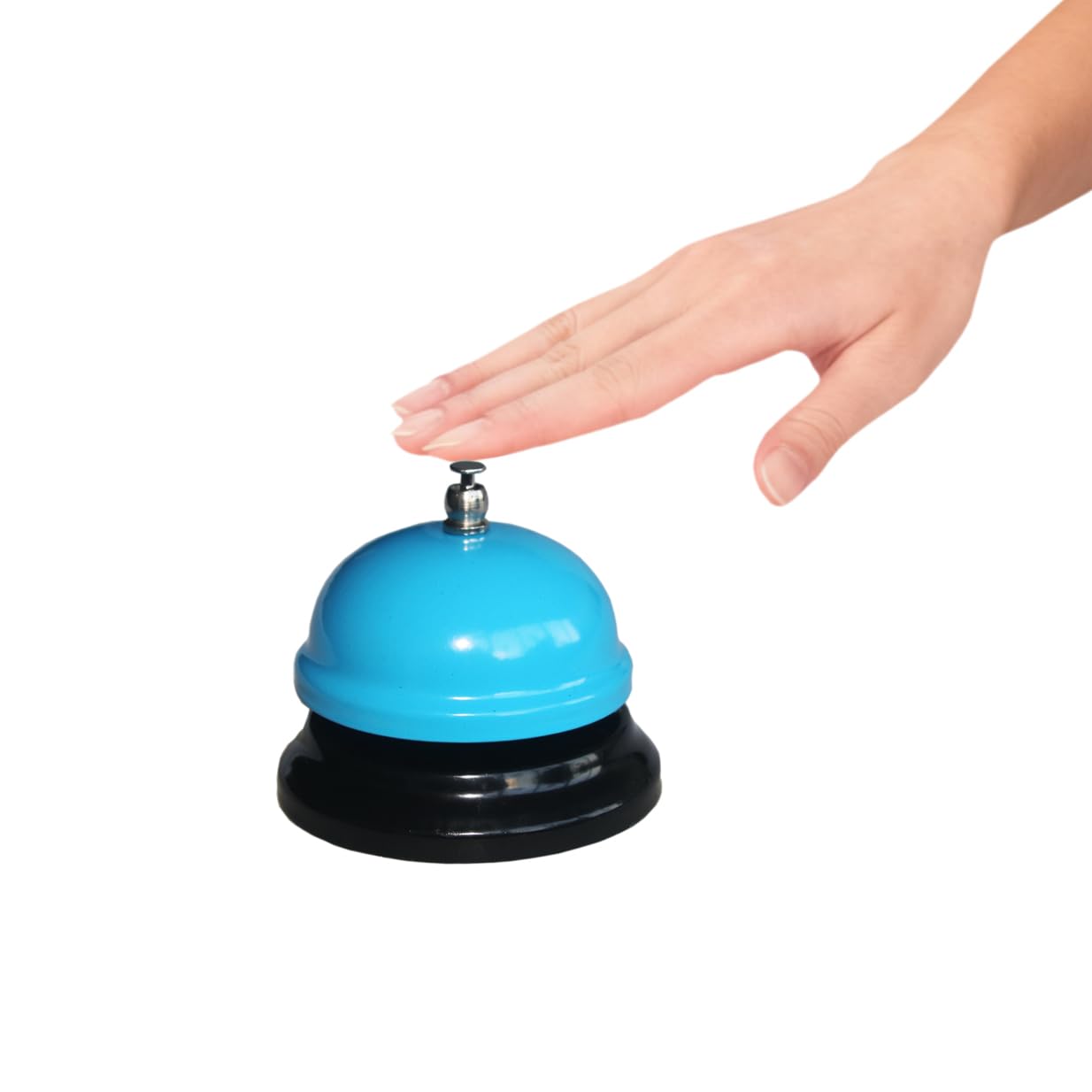 Restaurant Service Table Bell Bar Bell Desk Kitchen Hotel Counter Reception Restaurant Bar Ring for Service Call Bell (Blue)