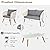 VINGLI 4 Pieces Outdoor Patio Furniture Set, Wicker Conversation Sofa Sets for Balcony, Porch or Backyard