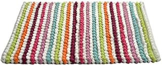 Allure Bath Fashions California Luxury Striped Bobble Bath Mat, Hand-woven Supersoft Microfibre Machine Washable 50cm x 80cm 2000gsm - Fully Guaranteed