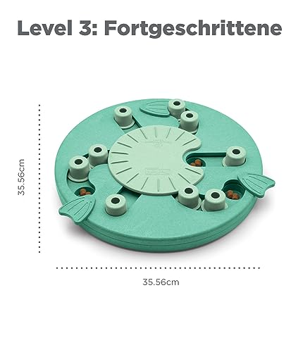 Outward Hound by Nina Ottosson Dog Worker Treat Puzzle Enrichment Toy, Level 3 Advanced, Green, Dog Worker (Green)