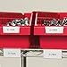 Akro-Mils 29308 Clear Protective Plastic Flat Label Holders for Wire Shelving Retail Display and Warehouses, (25-Pack)