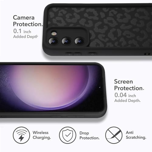 Image of Compatible with Samsung Galaxy S23 Case, Black