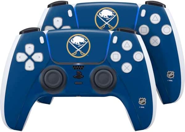 Skinit Decal Gaming Skin Compatible with PS5 Controller (2 Pack) - Officially Licensed NHL Buffalo Sabres Jersey Design